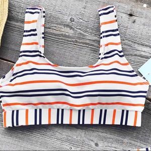 Medium Striped Padded Bikini Bathing Suit